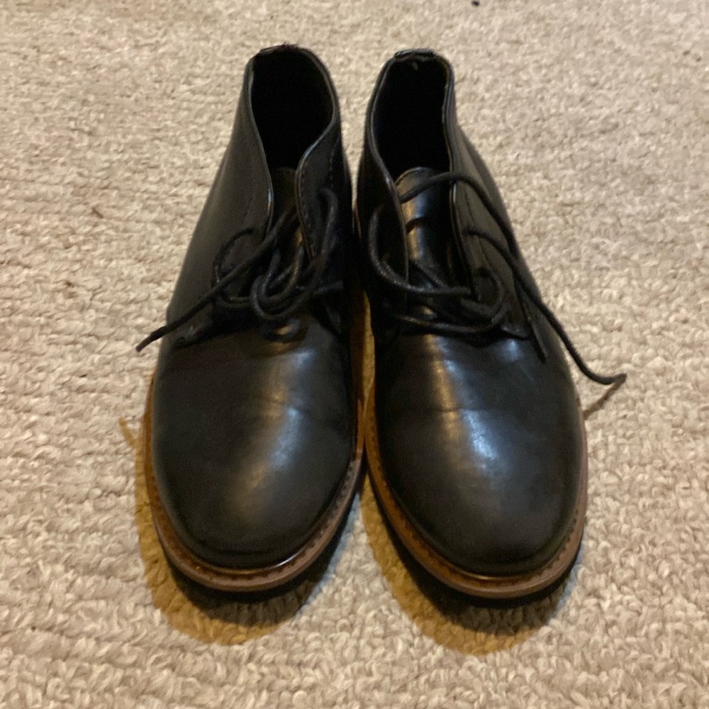 Black Deer Stag Boys dress shoes size youth 1